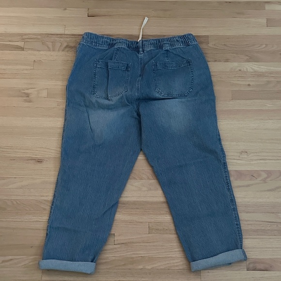Buffalo Casual Blue Denim Drawstring Jogger Pants - Large - Picture 8 of 9